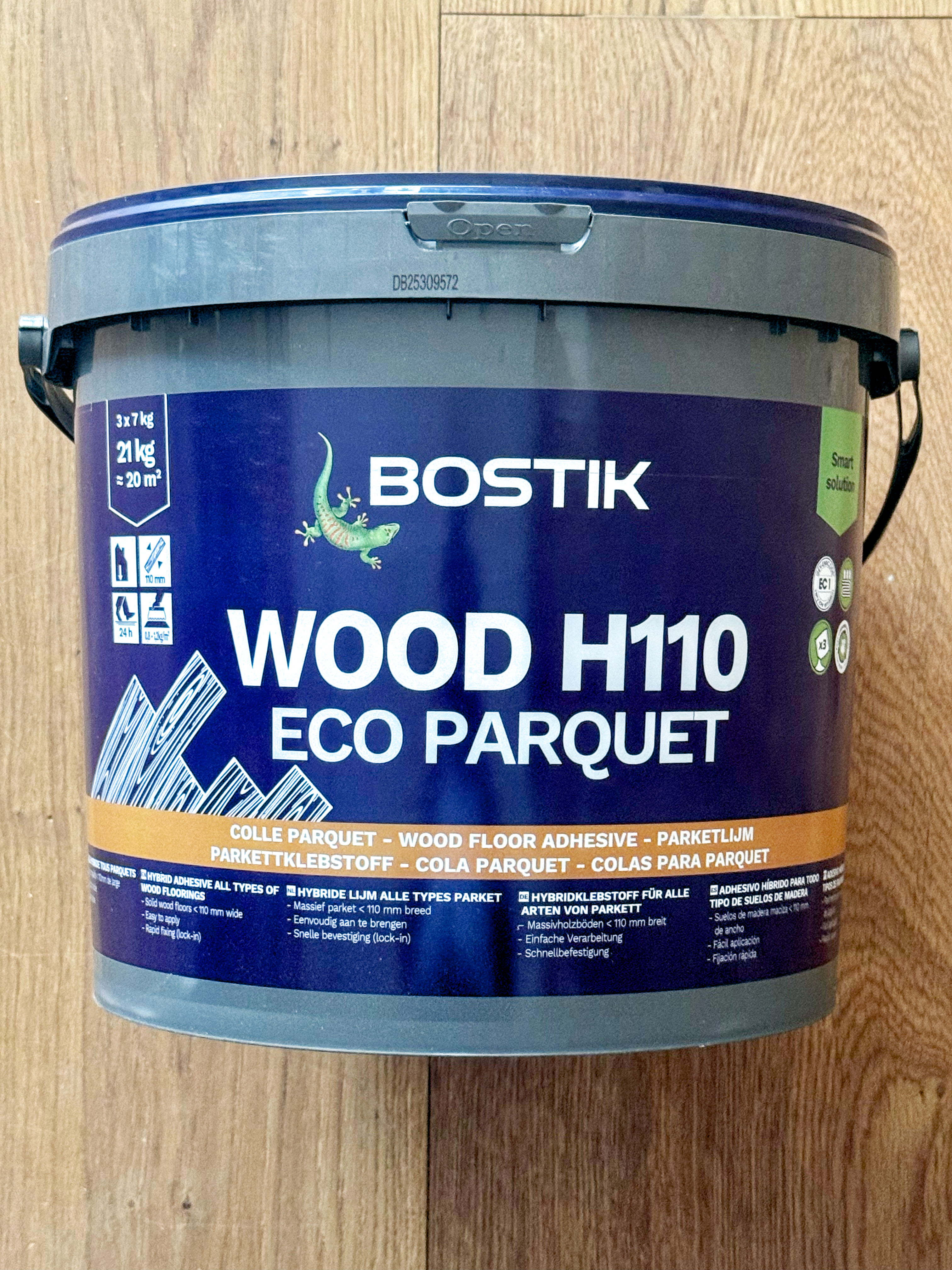 Adhesivo Bostick, para pegar parquet